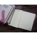 Fashion billig Mini Pocket Custom gedruckt Hardcover Notebook (XL-64K-Y-01)